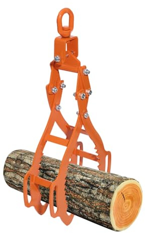 Pinza forestale per tronchi d'albero fino a 710 mm, forza di trazione, 1202 kg, pinza di sollevamento, pinza per imballaggio, pinza per il trasporto di piccoli tronchi