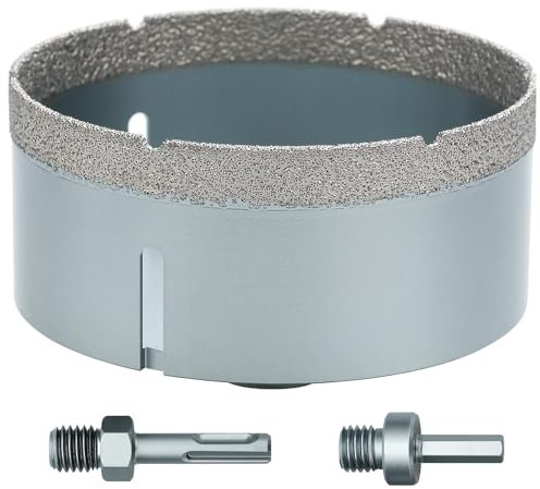 NIBBLAX Forets diamantés de 12,7 cm pour céramique, foret diamant de 125 mm, scie cloche diamant pour verre, porcelaine, carrelage, marbre, granit, perçage à sec