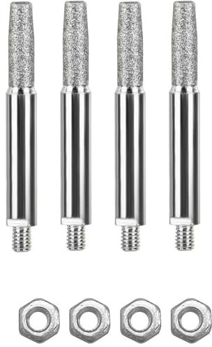 4PCS Cylindrical Burr, Chainsaw Sharpening Kit Diamond Coated Chainsaw Sharpener Parts For Chainsaw Chain Sharpening Jig 4.8mm