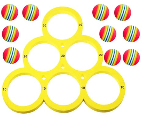 Générique Giallo EVA Lanciare Palla Piscina Galleggiante Gioco Di Lanciare Piscina Sport Nautici 2 Articoli Set Di Giochi Di Giocattoli Di Piscina Sport Nautici Galleggianti Divertenti