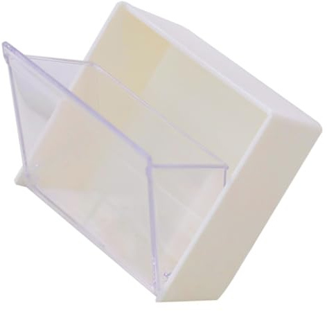 LOLIPPYY Porta Dischetti di Cotone Coperchio a Ribalta, Facile da Pulire da Parete in Plastica Bianco e Comodo per L'organizzazione Cosmetica in Bagno