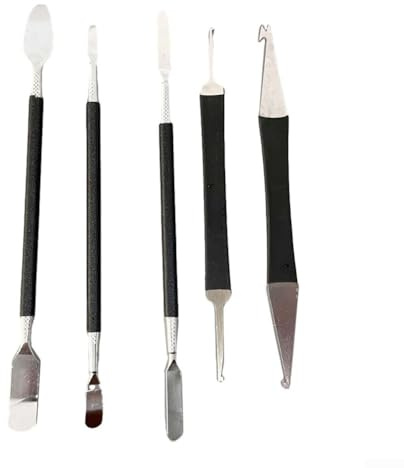Kit professionale di riparazione per sassofono portatile, 5 pezzi, per flauto, clarinetto e strumenti con struttura in acciaio inox