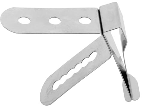 MOKKHNB Grillzubehör Thermometer Klemme aus Edelstahl 4.2X4X1.5Cm für Lebensmittelthermometer und Kaffeezubereitung Sicherer Halt Beim Kochen