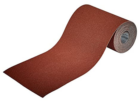 wolfcraft 1774000 Rouleau de papier abrasif Grain 120 5 x 115 mm argent