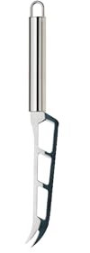kela coltello da formaggioin acciaio inossidabile 26 cm RONDO, tagliaformaggio con doppia punta lavabile in lavastoviglie, lucido