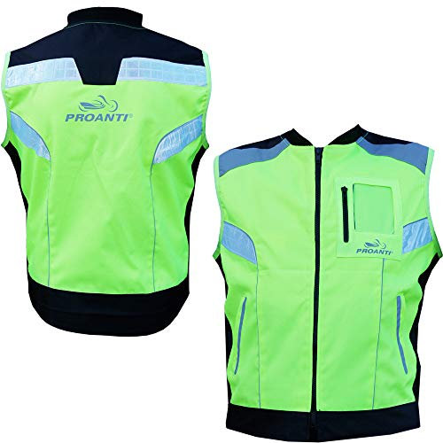 Moto Chaleco reflectante Chaleco de seguridad Moto Quad Neon Chaleco de motoristas®, XXXXXL