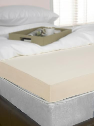 4 Single Bed Size Memory Foam Mattress Topper, Visco, Orthopaedic, 3ft (91cm x 190cm) 10cm Deep By Littens