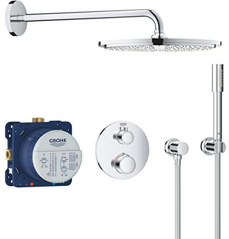 Grohe Pack Encastré Thermostatique Grohtherm avec Ensemble de Douche Rainshower Cosmopolitan 34731000 (Import Allemagne)