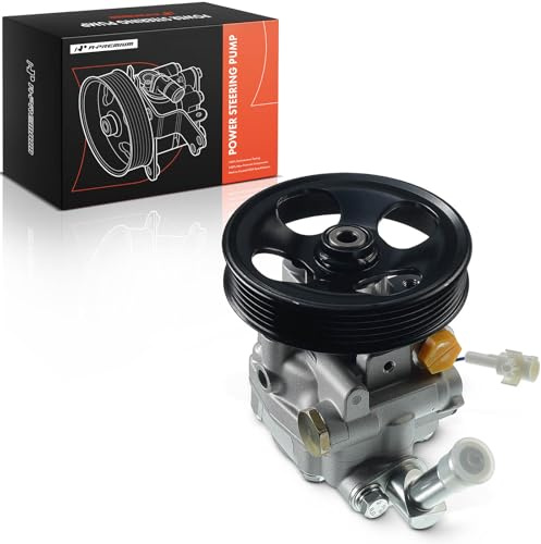 A-Premium Power Steering Pump, with Pulley, Compatible with Subaru Forester 2003 2004 2005 2006 2007, 2.5L, Replace # 33430-5A010, 34430-SA010