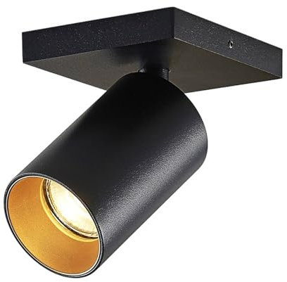 Ceiling Light 'Brinja' (Modern) in Black Made of Metal for e.g. Hallway (1 Light Source, GU10) from Arcchio | floodlight, Spotlight