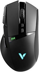 Rapoo VPRO VT350 kabellose Gaming Maus programmierbare Tasten 5000 DPI Sensor LED-Multi-Color Beleuchtungssystem ergonomisch für Rechtshänder PC & Mac - schwarz