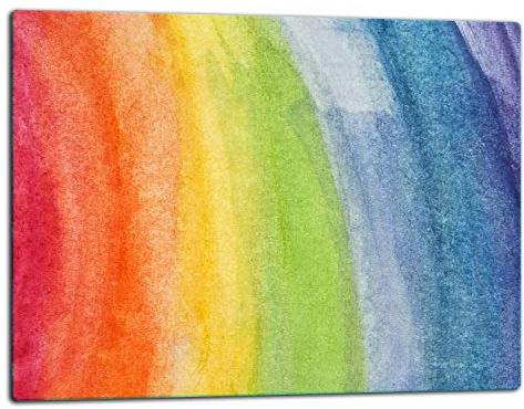 TMK ArtDeko – Schneidebrett Glas – Glasschneidebrett für die Küche 52x40 cm – Robust, Hygienisch & Rutschfest – Glas Schneidebrett – Zusätzliche Arbeitsfläche – Vielseitige Nutzung