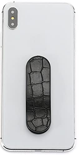 Momostick - Original Smartphone Fingerhållare – Mobiltelefon Hållare Ställ Handtag – Mobiltelefonhållare Ring (Krokodilserie – Svart)