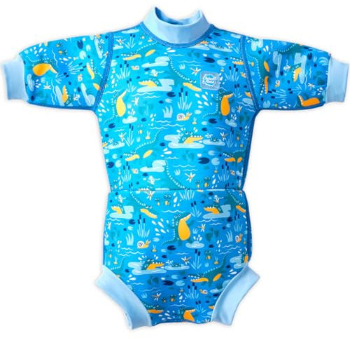 Splash About Happy Nappy Muta con pannolino da bagno Crocodile Swamp 6-14 Mesi