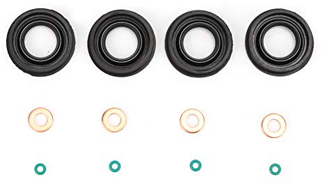 Yctze Sellos de inyector Sellos de inyector de combustible Junta tórica de arandela 6C1Q ‑ 6K780 ‑ AB Ajuste para Transit MK7 2.2 2.4 3.2 TDCi 1372494, 1378433, 1495919,