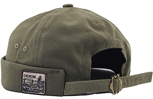 DURINM Uomo Cappelli Docker cap Cappelli Senza Tesa Beanie Polsino Arrotolato Berretto da Portuale da Uomo Unisex retrò Multicolore Estate Cowboy Vintage Taglia Unica Cappello