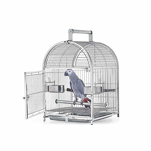 Vogelkäfige Vogel Papagei Reisekäfig Edelstahl Vogelkäfig für kleine Papageien, Nymphensittiche, Sonnensittiche, Lovebirds, Kanarienvögel
