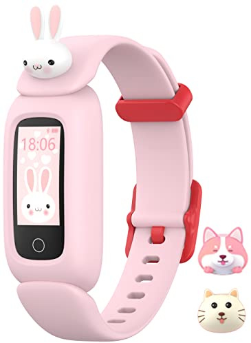 findtime Bracelet de fitness pour enfant - Podomètre - Montre intelligente - Données de sommeil - Chronomètre - Alarme - Montre de sport pour adolescent - Android iOS