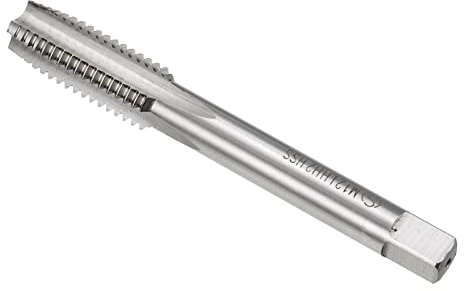 CoCud Filetage Fraisage Tarauds, Métrique M12 x 1,75 Filetage H2, Haute Vitesse Acier Machine 4 Droites Cannelures Gauche Main Vis Filetage pour Taraudage Perceuse Machine 1 pièce