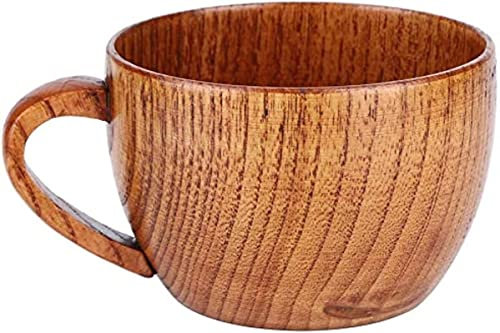 OIDESA Taza de té Tazas de café Taza de té pequeña de Madera, Taza de Desayuno Especial de 240 ml for café, Cerveza, té, Jugo, Leche, Hecha a Mano