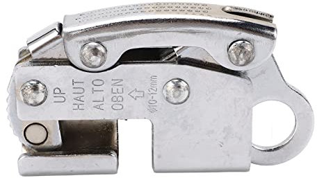 Absturzsicherungs Sicherungsgerät, 68x140mm/2,7x5,5 Zoll Legiertem Stahl Klettern Stopper Selbstsicherndes Seilgreifgerät für 10-12mm Kabel, Sicherheitsgurt Seilgreifgerät Für Klettern Freien Wandern
