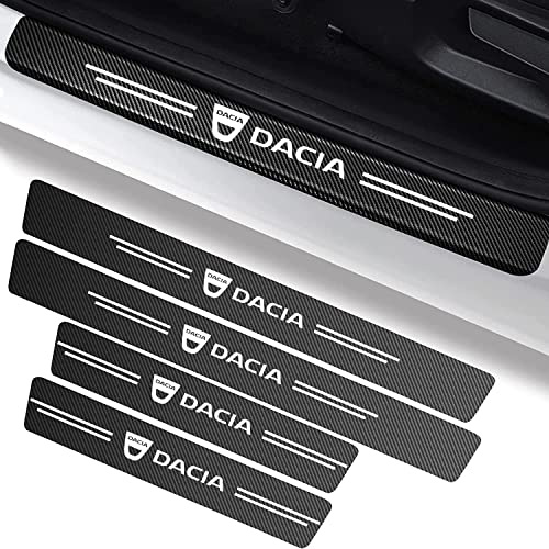4-pièces de protection pour tapis de course MINGCHUO, autocollants en carbone pour tapis de course compatibles avec Dacia Jogger, Sandero, Logan, Lodgy, Dokker, Bigster, protection anti-rayures pour