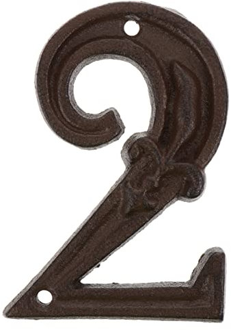 ORFOFE Numeri Civici Retro Ferro Battuto Numero Per Porta Facile Installazione Con Viti Incluse Design Vintage Per Identificare Appartamenti e Case