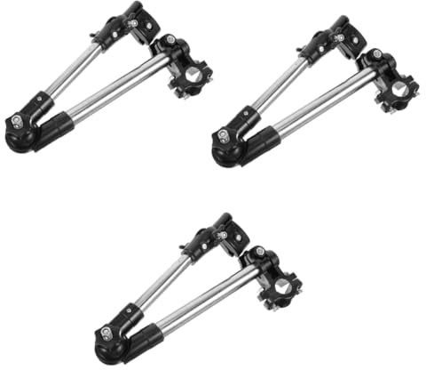 BESPORTBLE 3pcs Durable Bike Umbrella Holder Stainless Steel Mount for Buggy and Electric Bicycles
