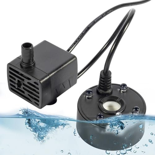 Mist Maker For Aquariums, Garden Fountain Mist Maker, Portable Ultrasonic Mist Maker, Fogger For Garden Ponds, Quiet Ultrasonic Fog Machine, Mist Machine With Lights, Atmosphere Creating Mist Fogger,