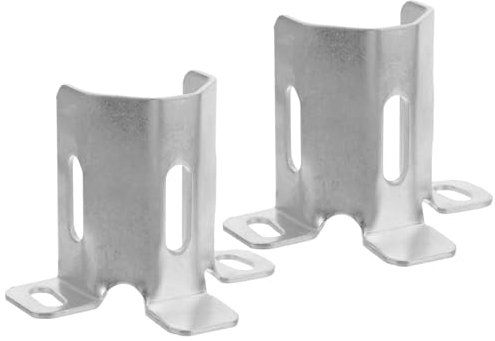 BUGUUYO 2 Stück Rollladenzubehör Rollos Fensterläden Gardinenstangen Gardinenstangenhaken Für Wand Metallvorhanghalterungen Innen Und Außenfensterladenbeschläge Eisen Silber