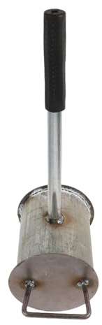 Gatuida Steel Charcoal Extinguishing Pot Lid Fire Pit Ash Bucket for Bbq and Camping Commercial Thickened Metal Ash Carrier 12cm Diameter 14cm Height Fire Safety