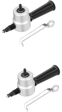 Uonlytech 2stücke Metall Cutter Bohrmaschinen-aufsatz Doppelte Schneidfunktion Für Aluminium Vielseitiges Werkzeug Für Präzise Schnitte Und Heimwerkerprojekte