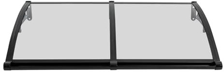 Loobiiny Techo de lluvia de arco transparente,BogenüBerdachung con canal de deshidratación,Casa de lluvia para puerta de casa para exterior,Toldo de arco pultbogenvordach