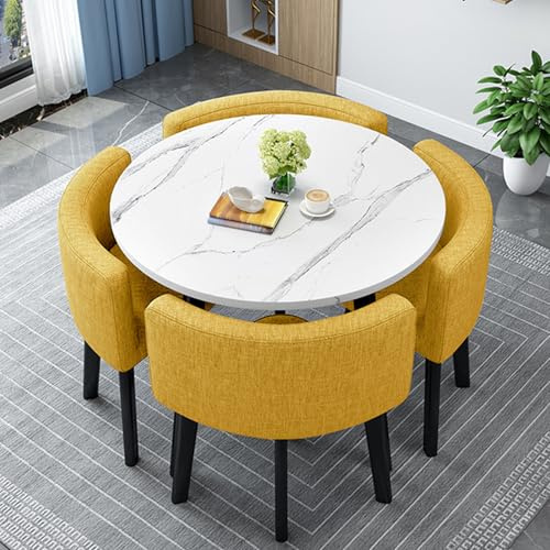 Dining Room Table And Chairs Set for 4 Round Furniture Conference Room Table Multifunctional Office Reception Room Club Table Business Negotiation Table And Chair,J,80cm/31.5in