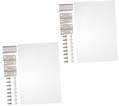 Garneck 2pcs Popcorn Machine Protective Panel Replacement Door 36.3x21.5cm Sturdy Pvc Baffle for Commercial Popcorn Maker Essential Accessory for Home and Business