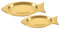 Zerodeko 2piezas Plato Inoxidable Para Pescado Bandeja De Porcelana Decorativo Para Servir