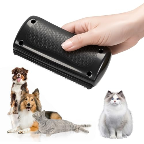 Bürste Hund,Fellpflegekämme für Katzen,Tierhaarbürste,Hundebürste,Haustierpflegebürste, Enthaarungsbürste für Haustiere mit kurzem oder langem Haar,Tierhaarentfernungsbürste,Unterfellbürste Hunde