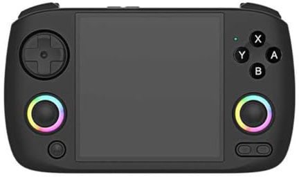 Koolenry RG CubeXX Retro Handheld Game Console 3.95 Inch IPS Screen 64 Bit Linux System with RGB Joystick -Support 32GB Black