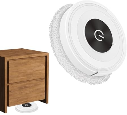 Robot Aspirador y trapeador, 2 en 1, Robots de vacío automático para el hogar, Potente Dispositivo robótico para Barrer Piso, Sala de Estar, Alfombra, Madera Dura, Estudio, Dormitorio, Cocina