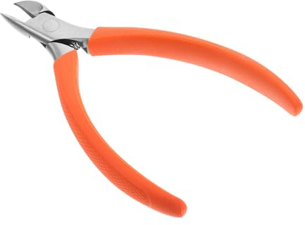 Ipetboom Cortaúñas Práctico Mango de Silicona Naranja, 1 Unidad, Tamaño Portátil, para Uñas Encarnadas, Uso Doméstico y Salón, Herramienta para Cortar Piel Muerta