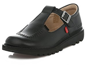 Kickers Kick T J Core Negro Cuero Zapatos KF0000849BTW-UK 13 Niños