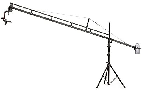 PROAIM 14ft Camera Crane Jib, Stand, Sr. Pan-Tilt for DSLR Video Cameras Camcorders. Gimbal Compatible (P-14-JS-SRPP)