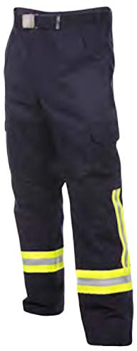 Feuerwehr Bundhose nach HuPF Teil 2 mit Reflex nach DGUV-Empfehlung (wie Überhosen) mit Gürtel