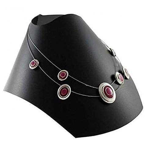 Porte Bijoux bustes Colliers pliants 10 cm (10 pièces) Noir