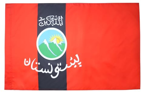 AZ FLAG Flagge Paschtunen von Afghanistan und Pakistan 90x60 cm Hohlsaum | Für innen und außen paschtunisch dekorative Flagge doppelte Nähte und verstärkte Kanten mit Masttunnel 100D Polyester