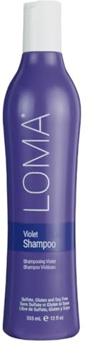 Loma Hair Care Violet Shampoo, Vanilla Bean/Blood Orange, 12 Fl Oz