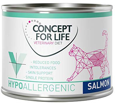 Concept for Life Veterinär-Diät, hypoallergen, Lachs, 12 x 185 g