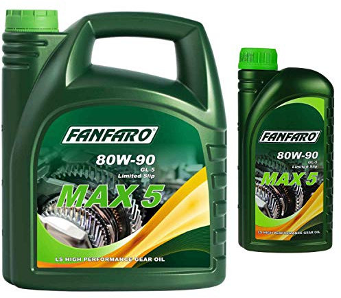 FANFARO MAX 80W-90 GL-5 LS API GL olio per ingranaggi Gear Oil, 5 litri