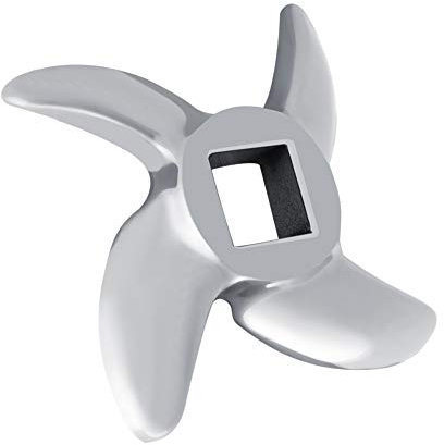 Oumefar Tritacarne in Acciaio Inossidabile Lama tritacarne Materiale Premium Facile da Usare Tritacarne Coltello da Cucina per la casa(32#)