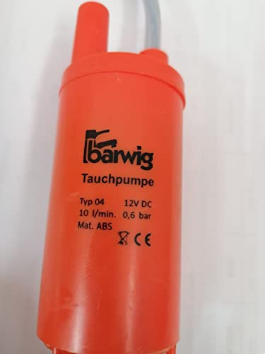 CR-MOESANCO® BARWING 12V Submersible Water Pump, 600L/H High Flow Pumps for Motorhome Pond Aquarium Fountains, Tabletop Pond Water Gardens, Hydroponic Systems Pump